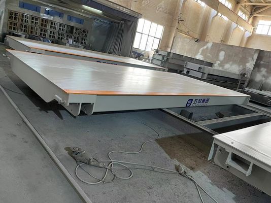 Κλίμακα ζυγίσματος για βαρέα φορτηγά Μεγιστική χωρητικότητα 100 τόνων Διάστημα 9-26 μέτρα